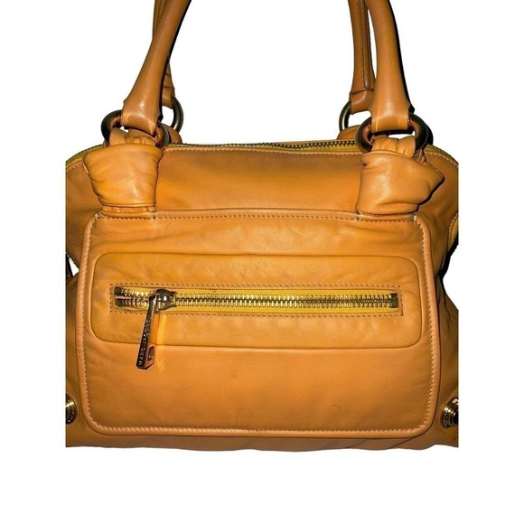 NOTFOR SALE!!!MARC JACOBS 2008 RESORT COLLECTION LEATHER SATCHEL TOTE BAG MANGO - Picture 8 of 16